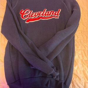 Cleveland Navy Women's Crew Neck Sweater
